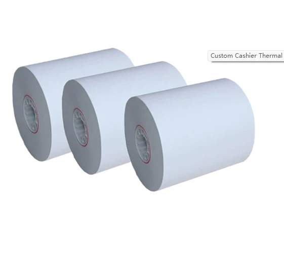 Kaxxier Custom Paper Termali Rolls Irċevuta Karta Għall POS ATM